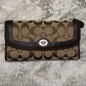 Large Brown Coach Wallet